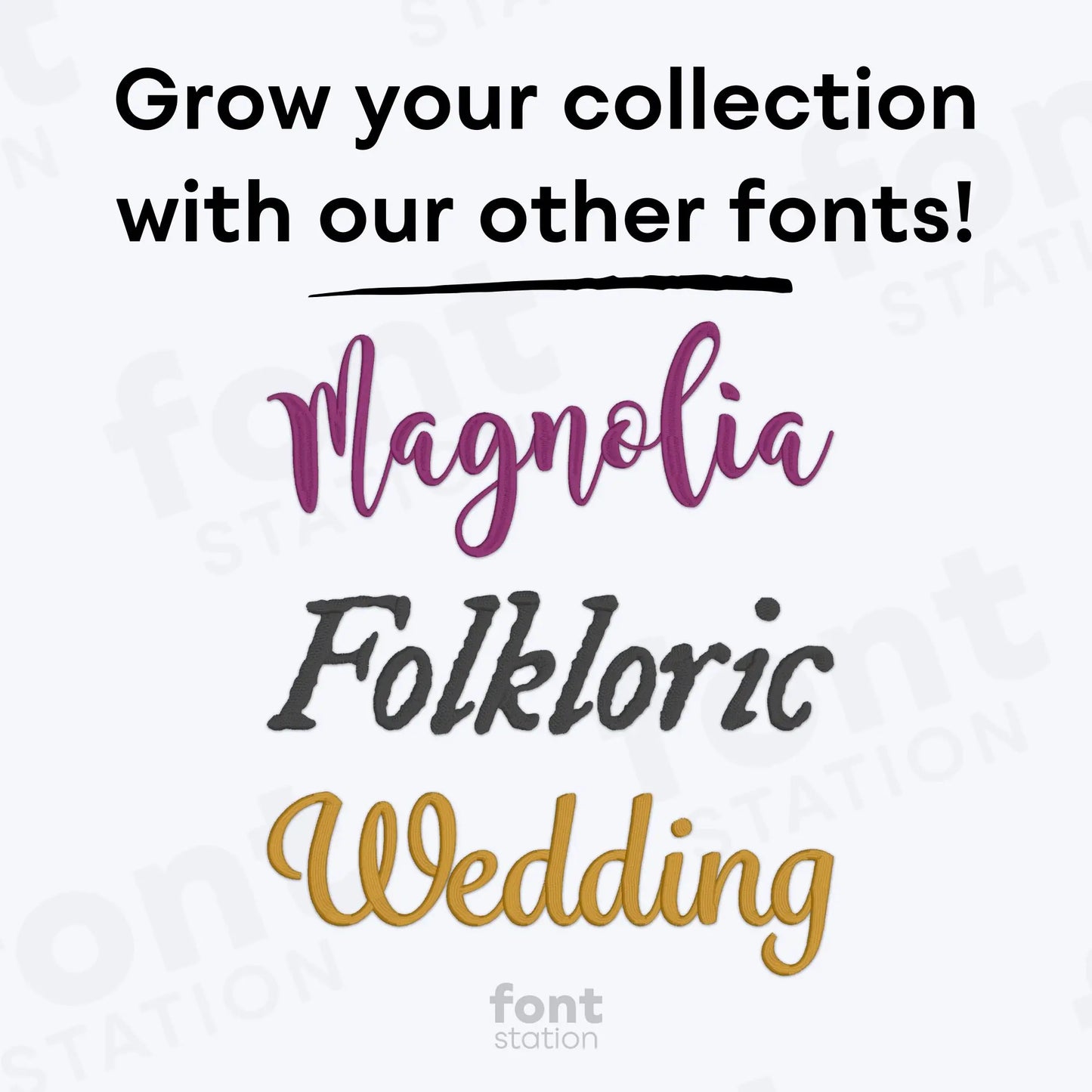 Art Deco Embroidery Font