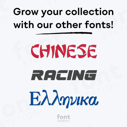 Asian Embroidery Font