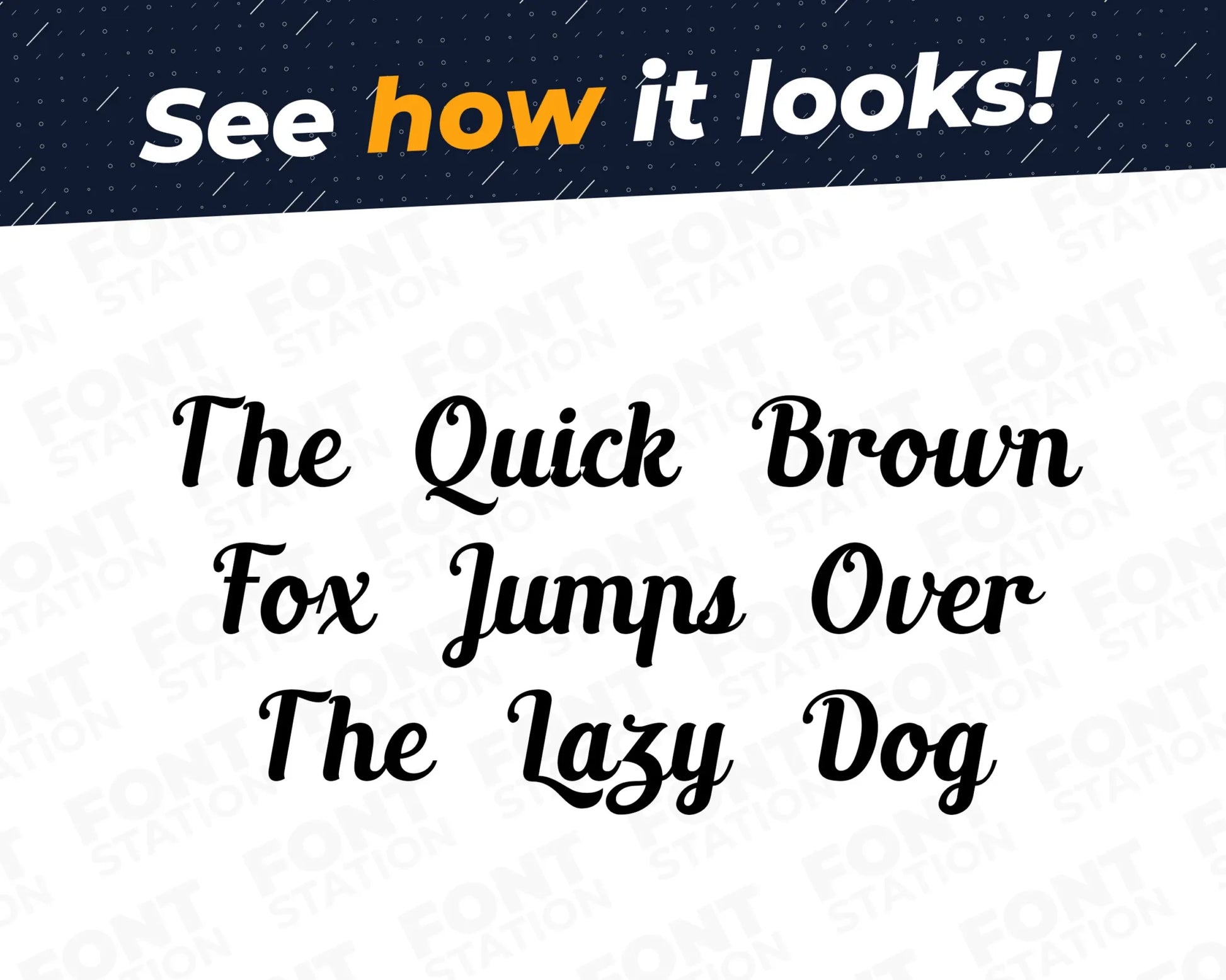 A complete showcase image of the Bakery font, featuring the text 'The quick brown fox jumps over the lazy dog' to display every letter of the alphabet.