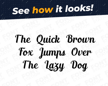 A complete showcase image of the Bakery font, featuring the text 'The quick brown fox jumps over the lazy dog' to display every letter of the alphabet.