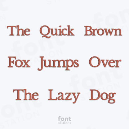 Baskerville Embroidery Font