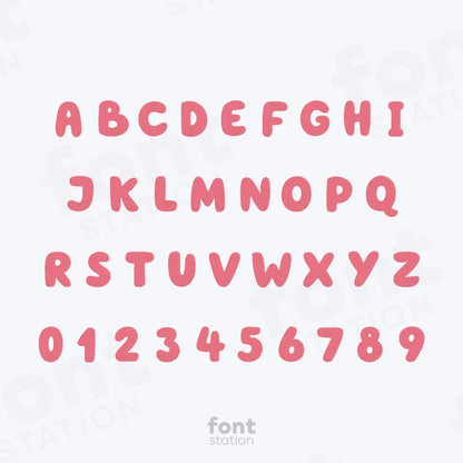 Bubble Embroidery Font
