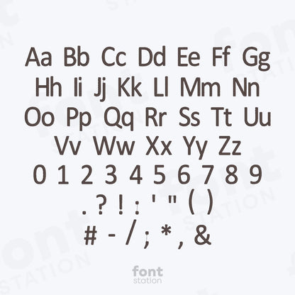 Calibri Embroidery Font