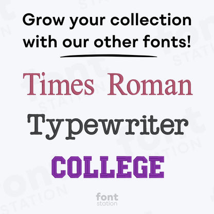 Calibri Embroidery Font