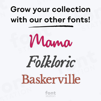 Champagne Embroidery Font