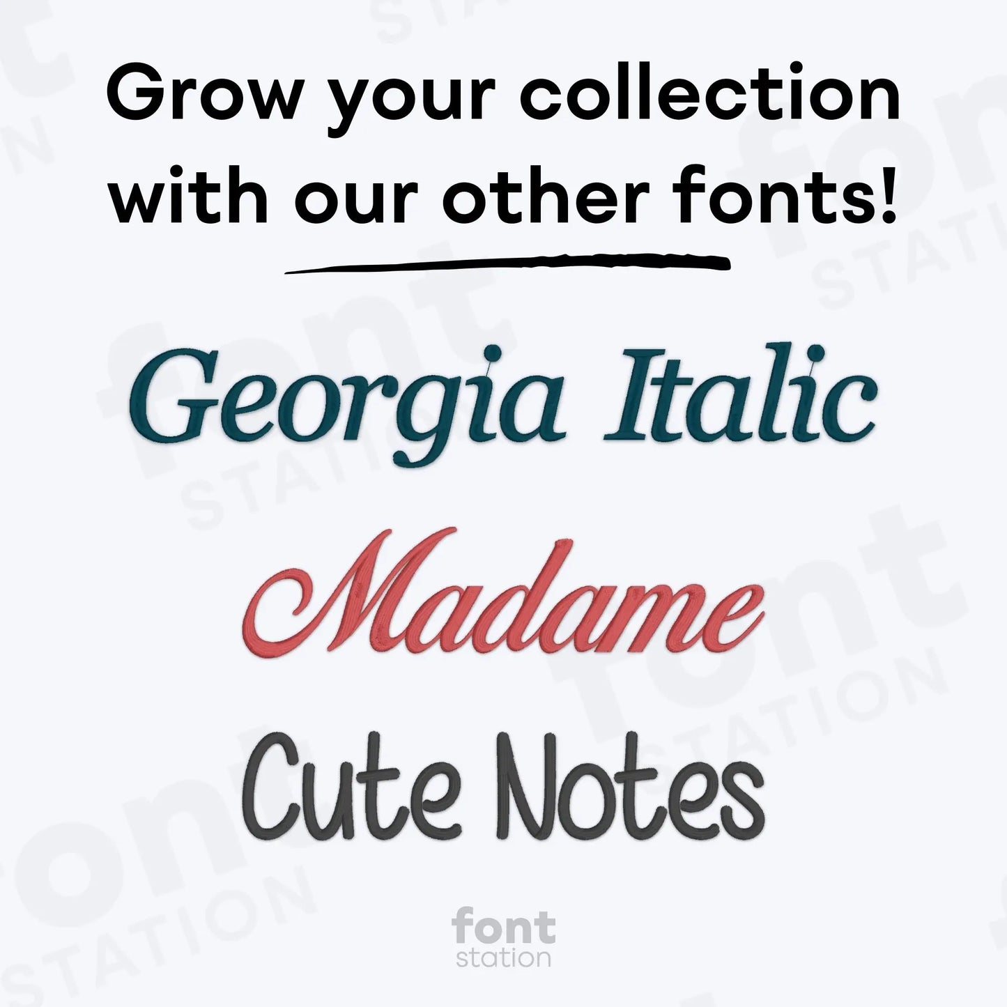 Chancery Embroidery Font
