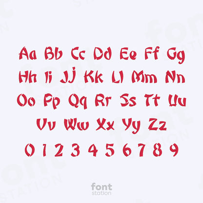 Chinese Embroidery Font