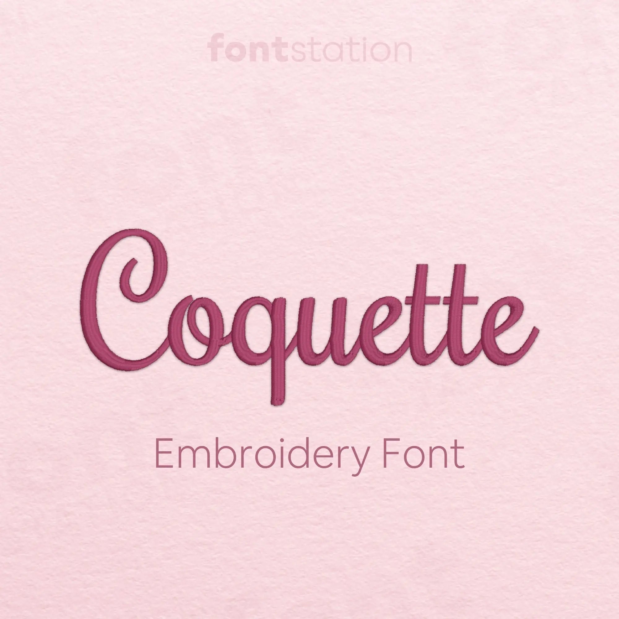 Coquette Embroidery Font – FontStation