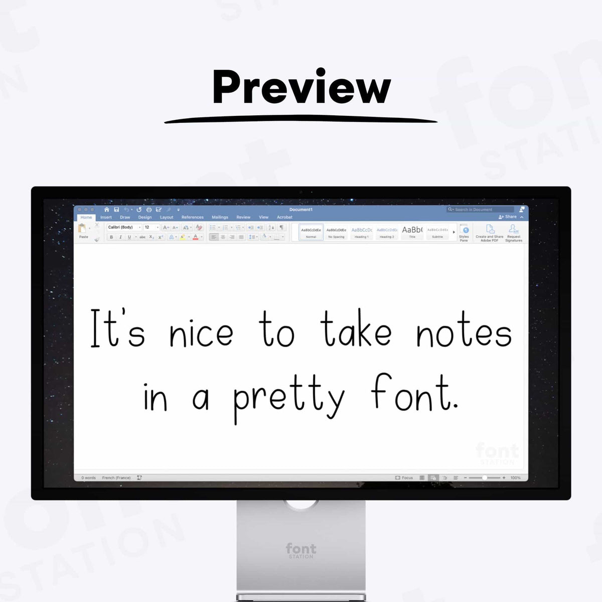 Example Fnt Notes Cute Notes Font – FontStation