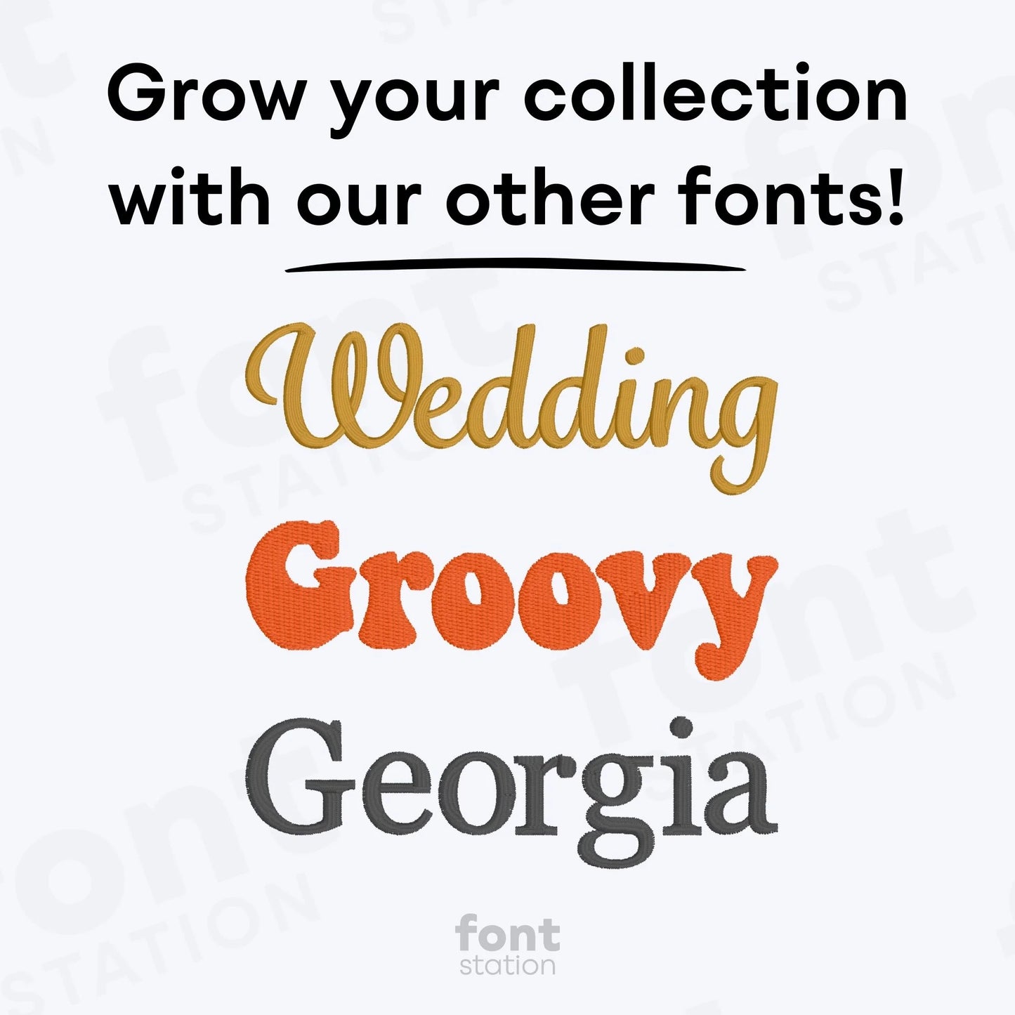 Elegant Bold Embroidery Font