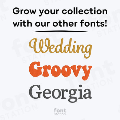 Elegant Bold Embroidery Font