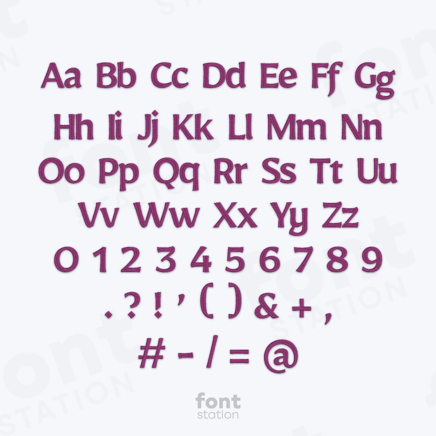 Fairytale Embroidery Font
