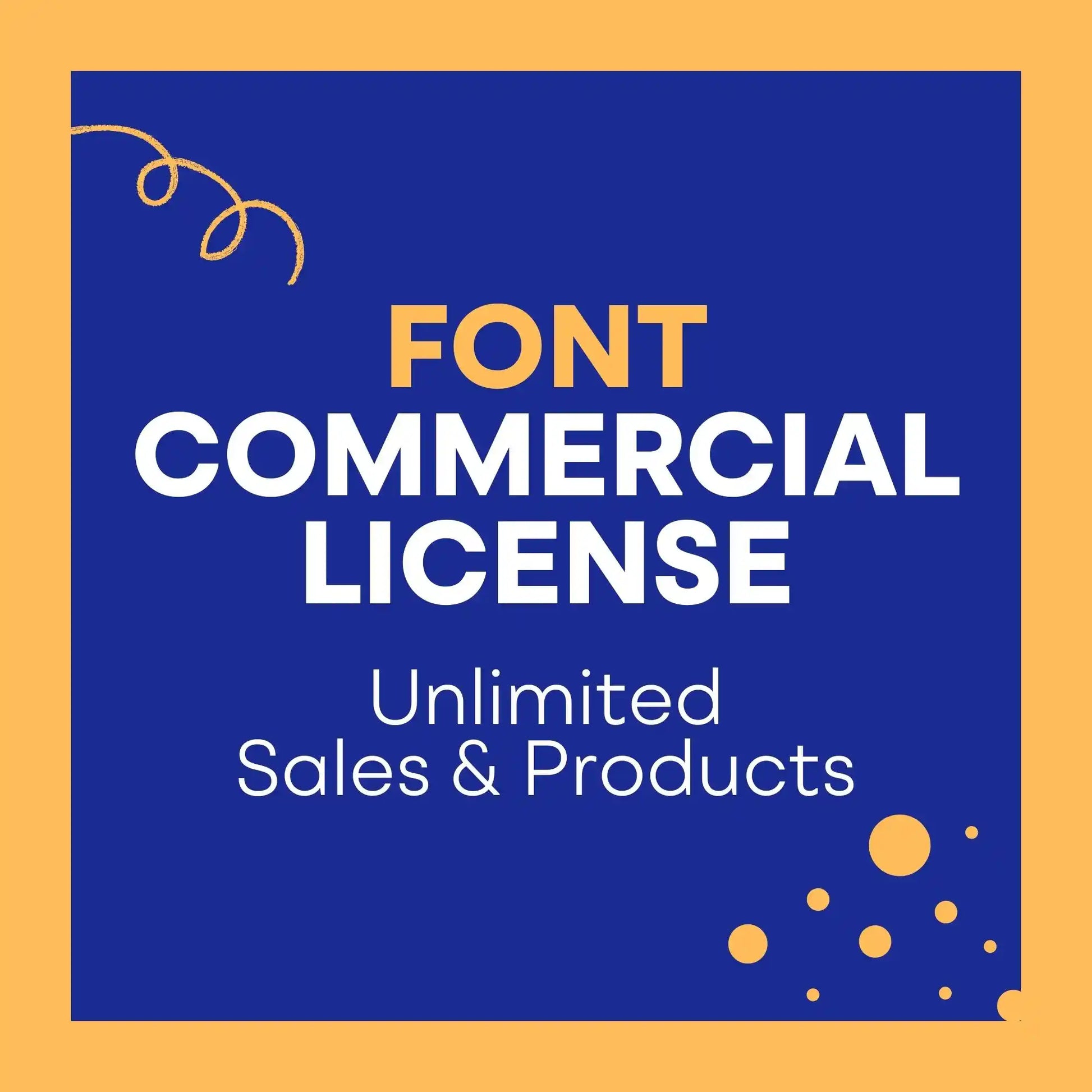 Font Commercial License Picture