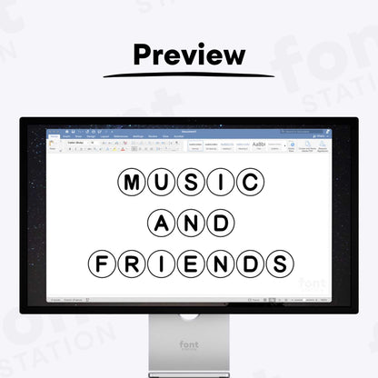 A complete showcase image of the Friendship Beaded Bracelet font, featuring the text 'The quick brown fox jumps over the lazy dog' to display every letter of the alphabet.