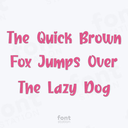 Girly Embroidery Font