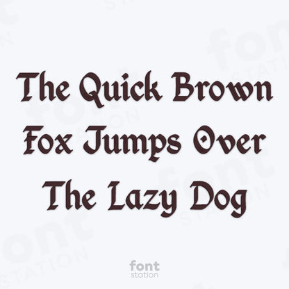 Gothic Embroidery Font