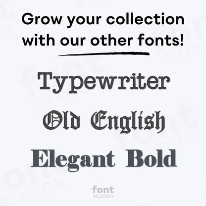 Gothic Embroidery Font