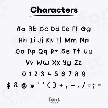 Image showing all characters available in the Handwritten Note Taking font bold created by FontStation.