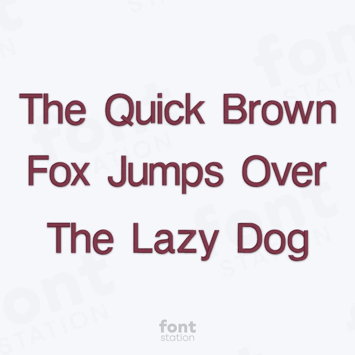 Helvetica Embroidery Font