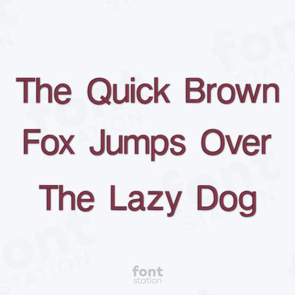 Helvetica Embroidery Font