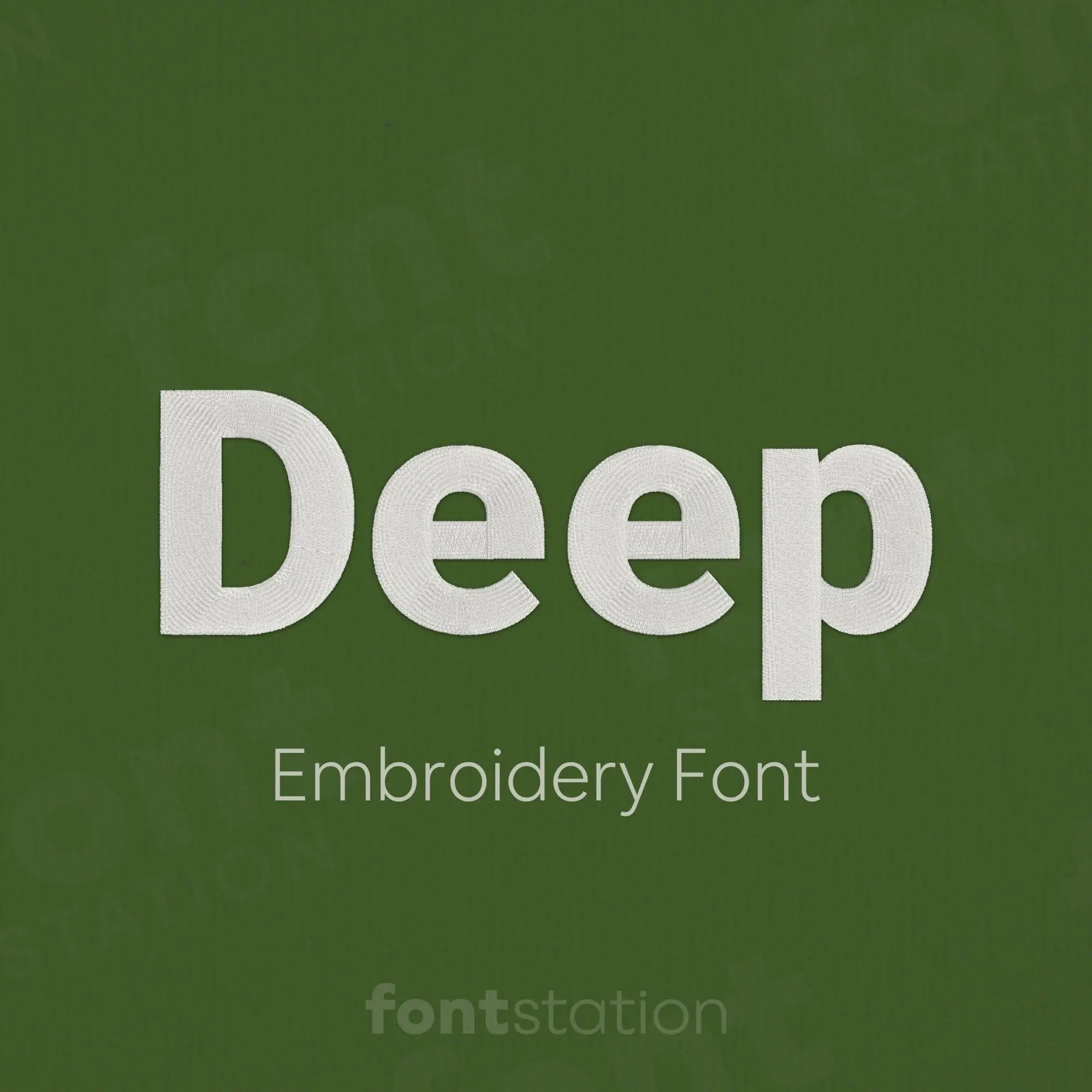 Deep Embroidery Font – FontStation