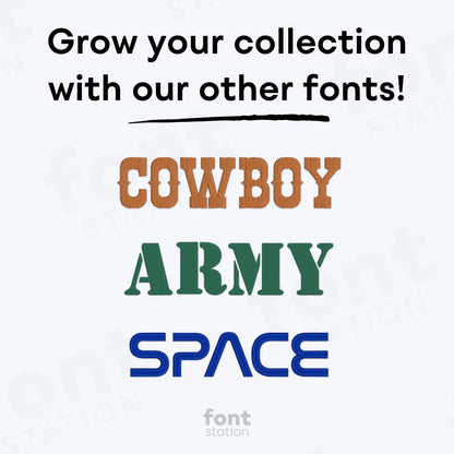 Deep Embroidery Font
