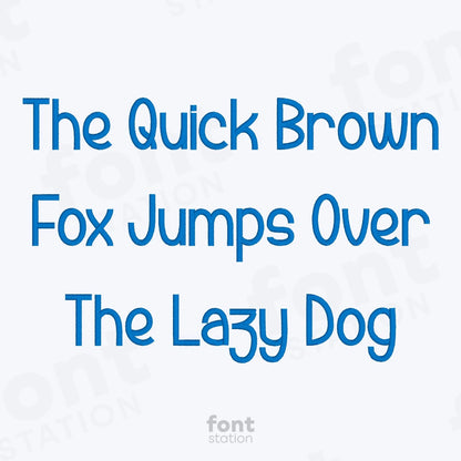 Kindergarten Embroidery Font