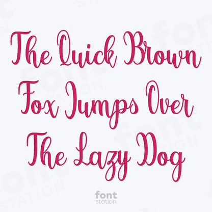 Lovely Embroidery Font