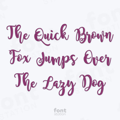 Magnolia Sky Embroidery Font