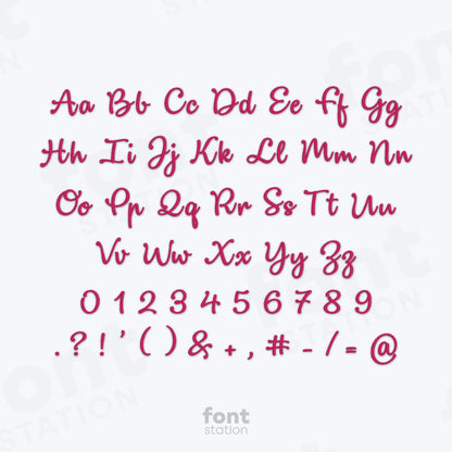 Mama Embroidery Font
