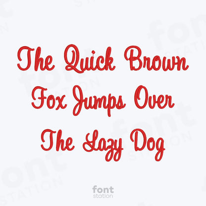 Merry Christmas Embroidery Font