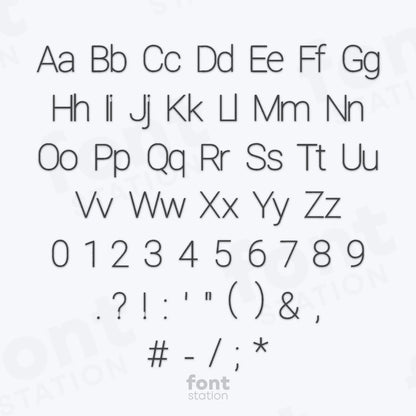 Minimalist Embroidery Font