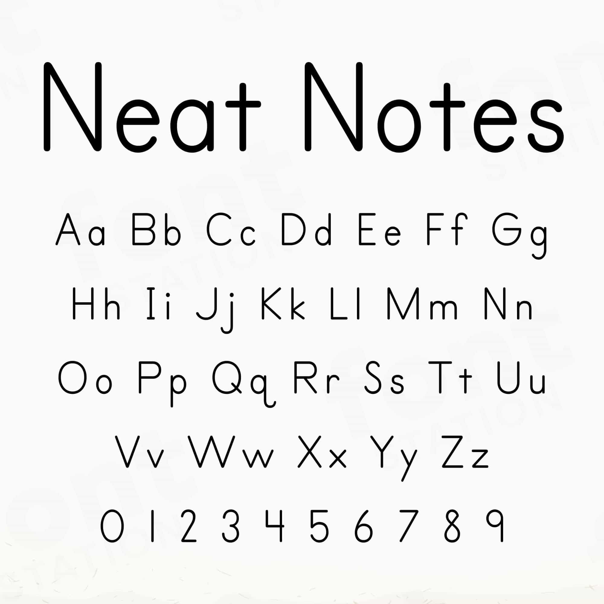 Note Name Font Note Taking Fonts – FontStation