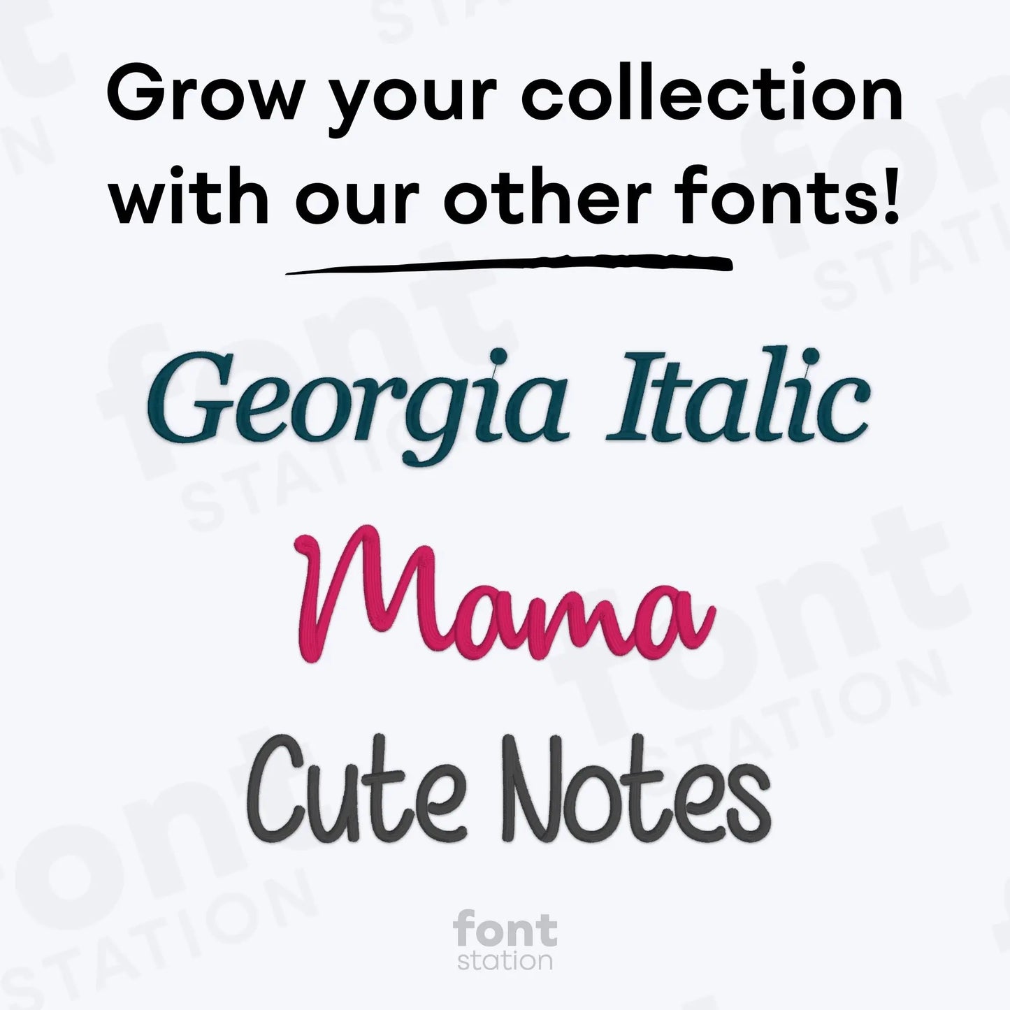 Pacifico Embroidery Font
