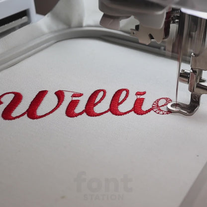 Baseball Embroidery Font