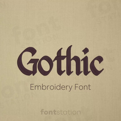 Gothic Embroidery Font