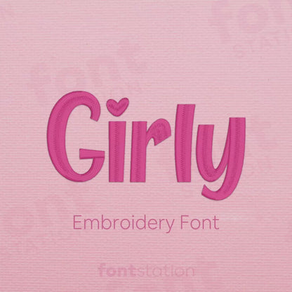 Girly Embroidery Font
