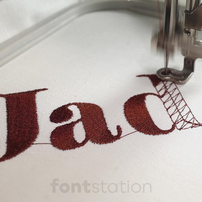 Elegant Bold Embroidery Font