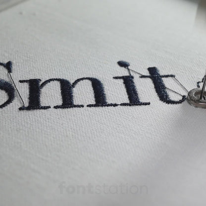 Bodoni Embroidery Font