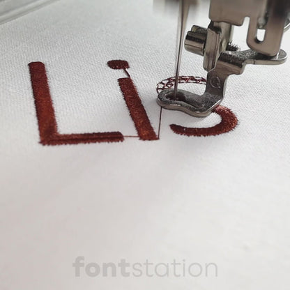 Calibri Embroidery Font