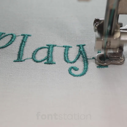 Playful Embroidery Font