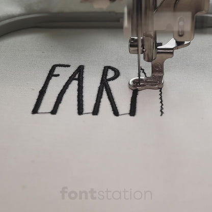 Farmhouse Embroidery Font