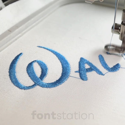 Walter Embroidery Font