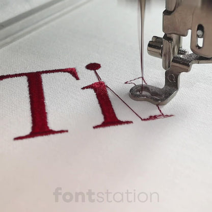 Times New Roman Embroidery Font