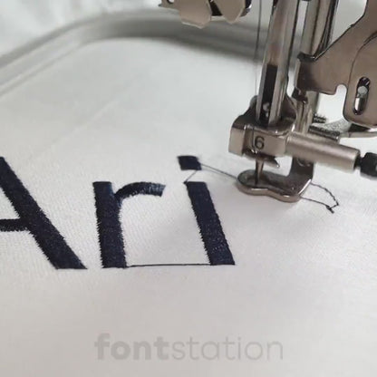 Arial Embroidery Font