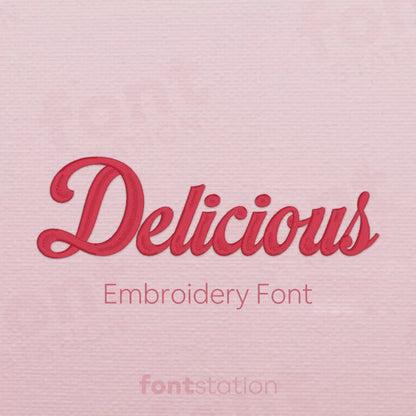 Delicious Embroidery Font