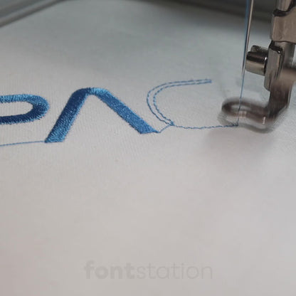 Space Embroidery Font