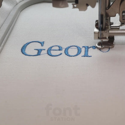 Georgia Embroidery Font