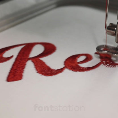 Retro Embroidery Font
