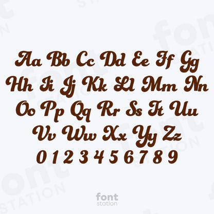 Retro Embroidery Font
